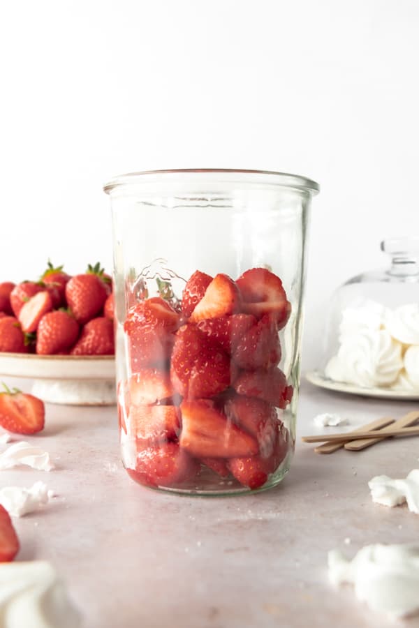 Strawberry on a jar 