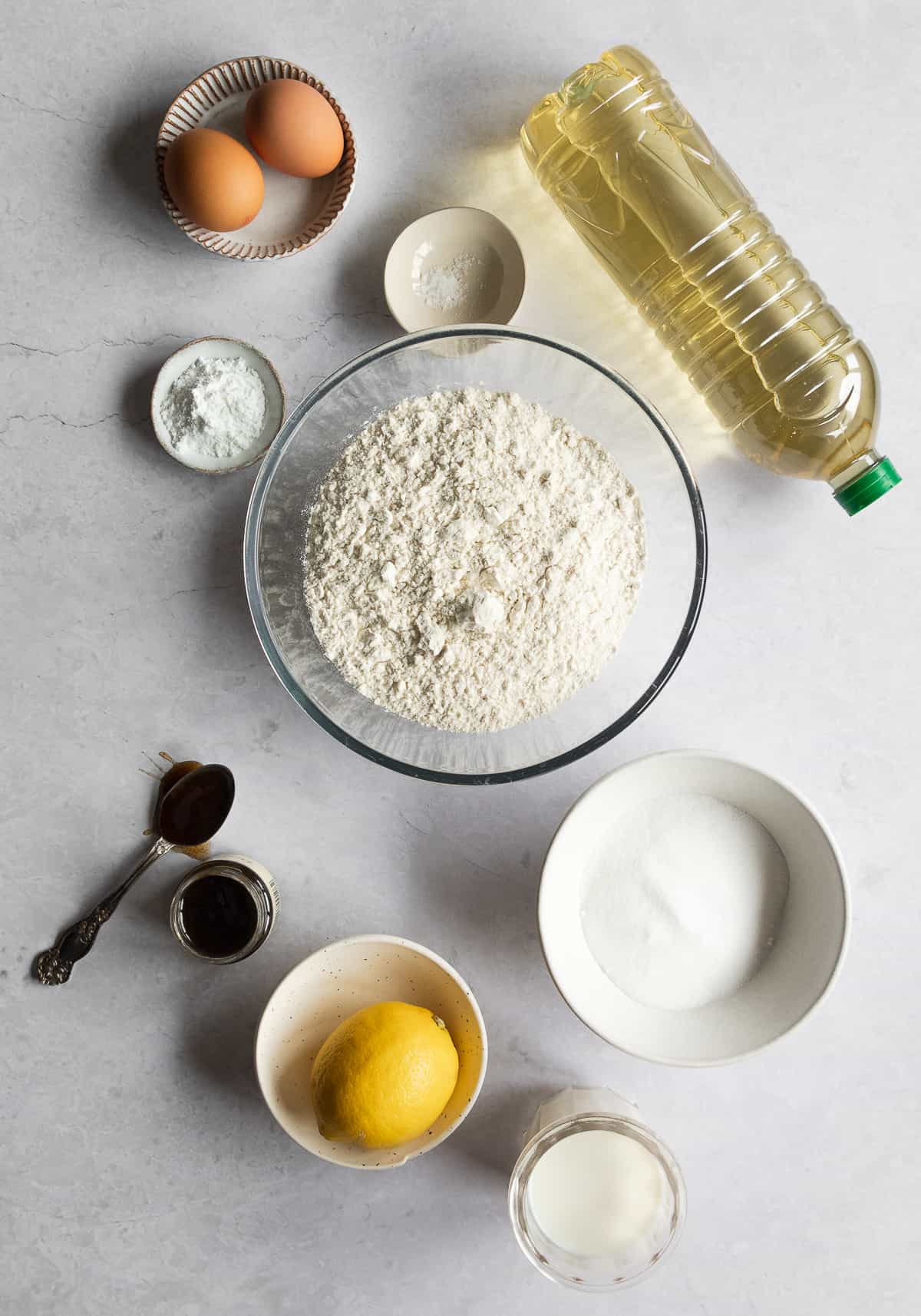 Ingredients on a table