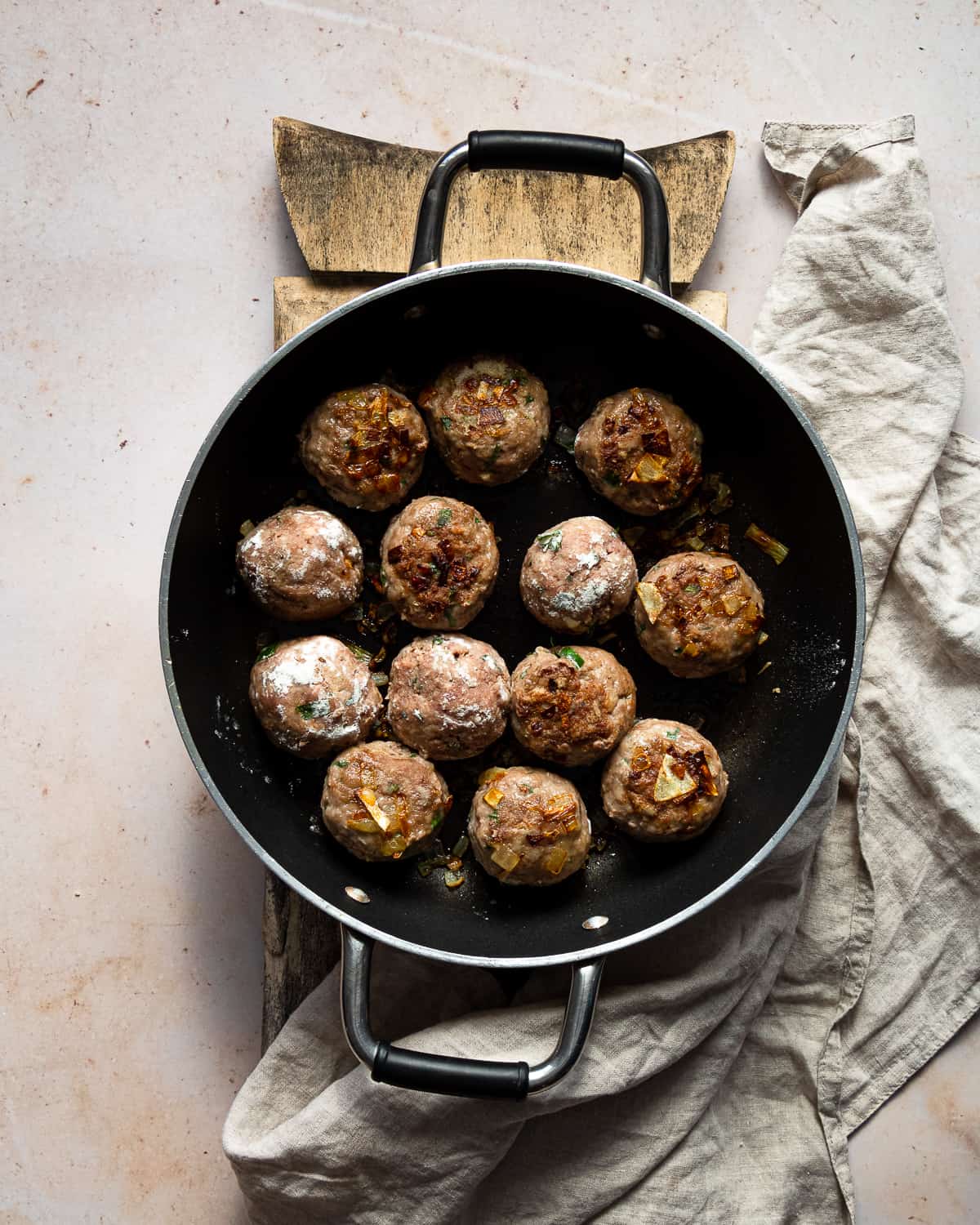 Browned meatballs 