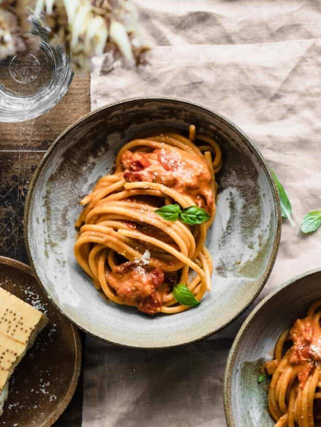 Pink pasta sauce recipe